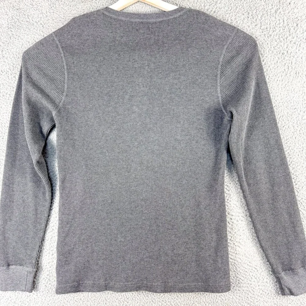 J Crew Shirt Mens Large Gray Henley Outdoor Office Casual Camp Hike‎ Fish Hunt